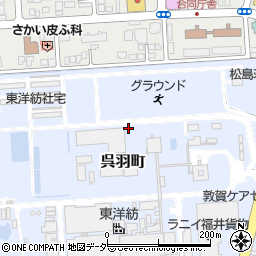 福井県敦賀市呉羽町周辺の地図
