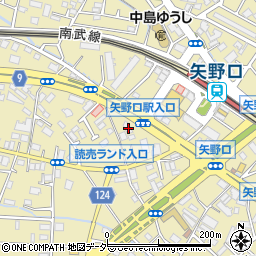 東京都稲城市矢野口706周辺の地図