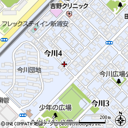 千葉県浦安市今川4丁目周辺の地図