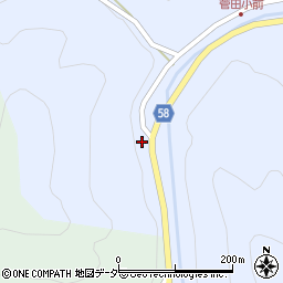 岐阜県下呂市金山町菅田桐洞48周辺の地図
