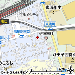 東京都八王子市初沢町1277-1周辺の地図