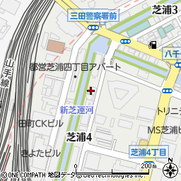 東京都港区芝浦4丁目5周辺の地図