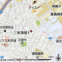 東京都世田谷区三軒茶屋1丁目9周辺の地図
