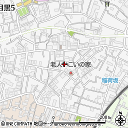 東京都目黒区上目黒4丁目周辺の地図