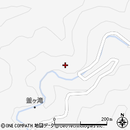 釜ヶ滝滝茶屋周辺の地図
