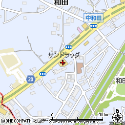 サンドラッグ和田店周辺の地図
