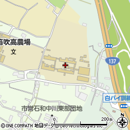 山梨県立高等支援学校桃花台学園周辺の地図