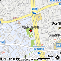 駒留八幡神社周辺の地図