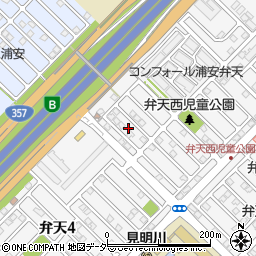 千葉県浦安市弁天1丁目17周辺の地図
