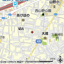 東京都世田谷区砧6丁目22-23周辺の地図