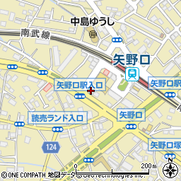 東京都稲城市矢野口214周辺の地図