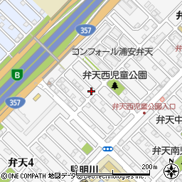 千葉県浦安市弁天1丁目周辺の地図