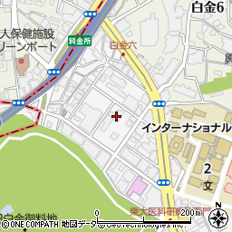 東京都港区白金台5丁目7-16周辺の地図