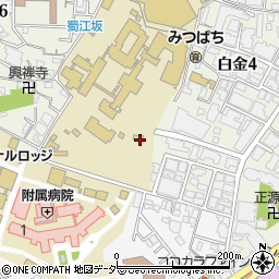 東京都港区白金4丁目周辺の地図