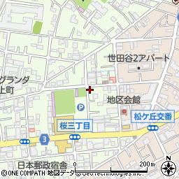 東京都世田谷区桜3丁目25-14周辺の地図