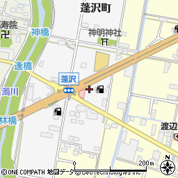 セブンイレブン甲府蓬沢バイパスＳＳ店周辺の地図