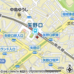 東京都稲城市矢野口314周辺の地図