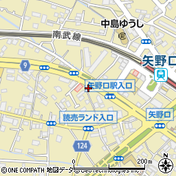 東京都稲城市矢野口709-1周辺の地図
