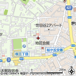 東京都世田谷区桜3丁目25-19周辺の地図