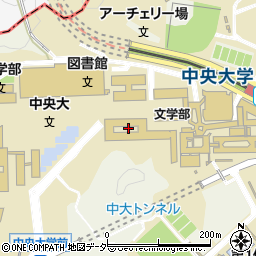 中央大学生協食堂 多摩店周辺の地図