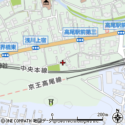 東京都八王子市高尾町1492周辺の地図