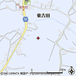 千葉県八街市東吉田周辺の地図
