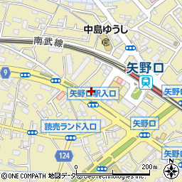 東京都稲城市矢野口195周辺の地図