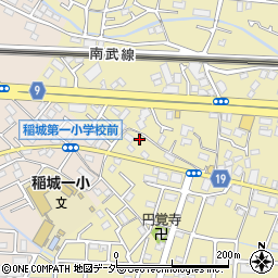 東京都稲城市矢野口988周辺の地図
