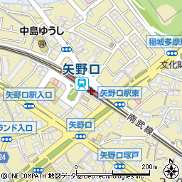 フジ矢野口駅店周辺の地図
