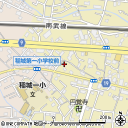 東京都稲城市矢野口987周辺の地図