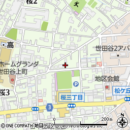 東京都世田谷区桜3丁目28-3周辺の地図