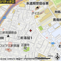 東京都世田谷区三軒茶屋1丁目34周辺の地図