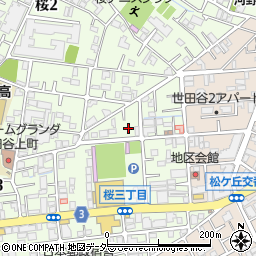 東京都世田谷区桜3丁目28-2周辺の地図