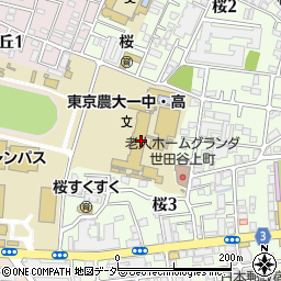 東京農業大学第一高等学校周辺の地図