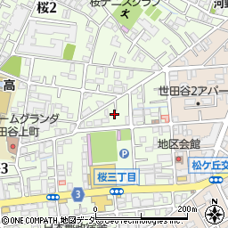 東京都世田谷区桜3丁目28-14周辺の地図