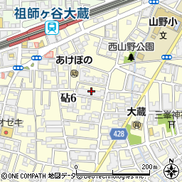 東京都世田谷区砧6丁目21周辺の地図