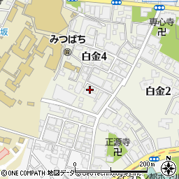 永谷建物管理株式会社　管理室白金武蔵野コーポラス周辺の地図