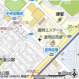 富岡第6児童公園周辺の地図
