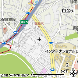 東京都港区白金台5丁目4周辺の地図