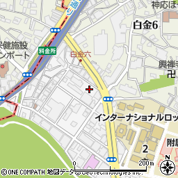 東京都港区白金台5丁目4-7周辺の地図