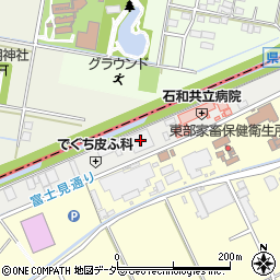 株式会社山一　甲府営業所周辺の地図