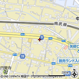 東京都稲城市矢野口765周辺の地図