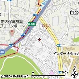 東京都港区白金台5丁目4-18周辺の地図