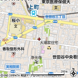 株式会社日本工業新聞社　新聞専売所世田谷専売所周辺の地図