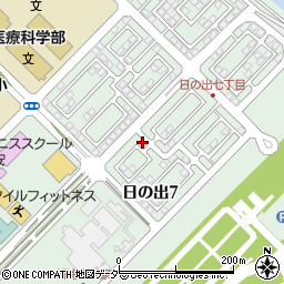 日の出自立型集会所周辺の地図