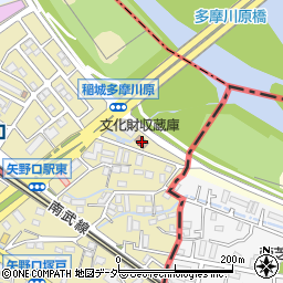 東京都稲城市矢野口3750-187周辺の地図