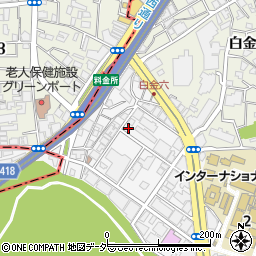 東京都港区白金台5丁目4-19周辺の地図