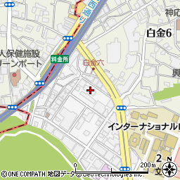 東京都港区白金台5丁目4-3周辺の地図