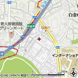 東京都港区白金台5丁目4-21周辺の地図