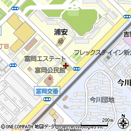 浦安市立富岡保育園周辺の地図